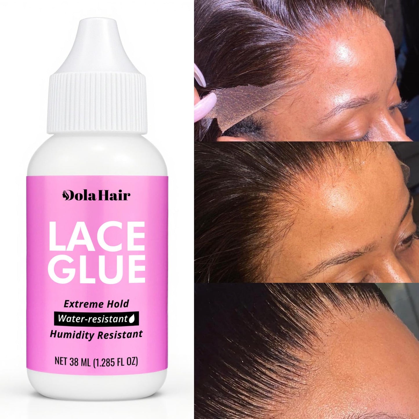 Dolahair Lace Wig Glue Kit - Waterproof Lace Front Adhesive for Wigs (Glue Kit-9pcs)