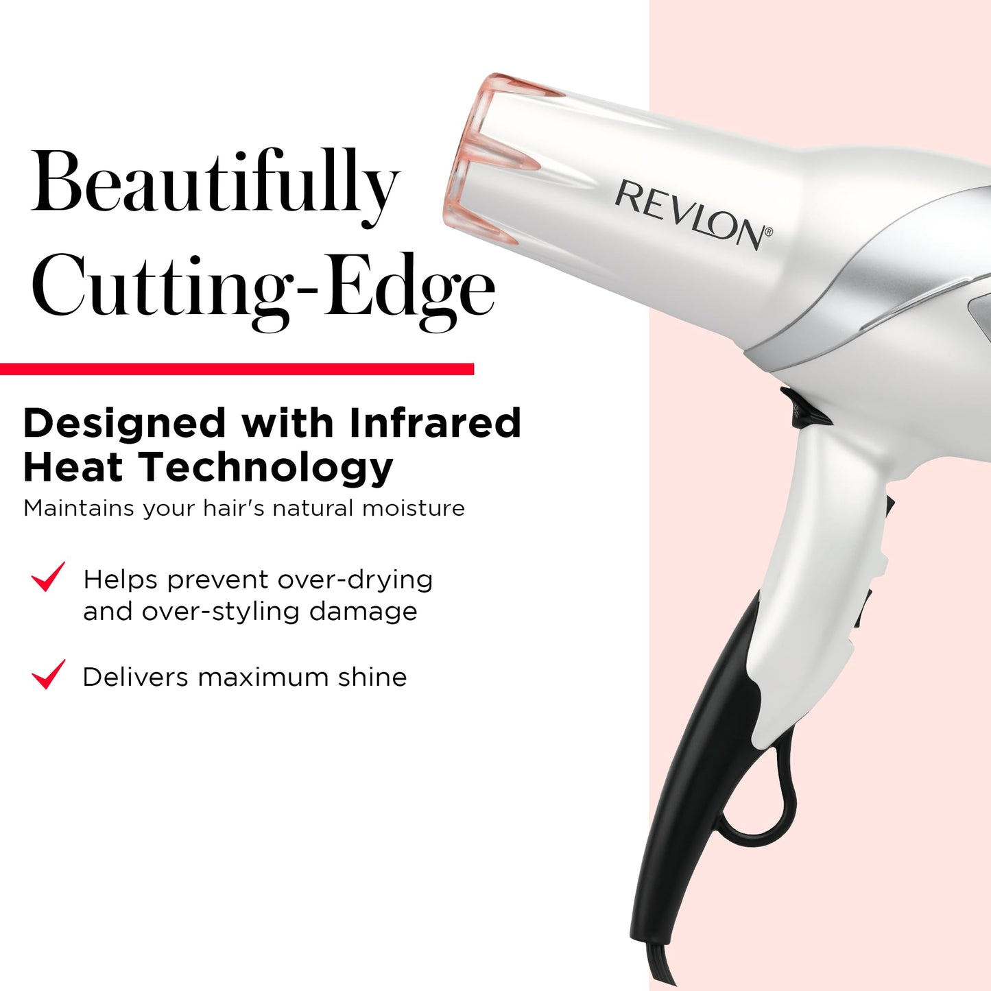 Revlon 1875W Infrared Hair Dryer for Faster Drying & Maximum Shine