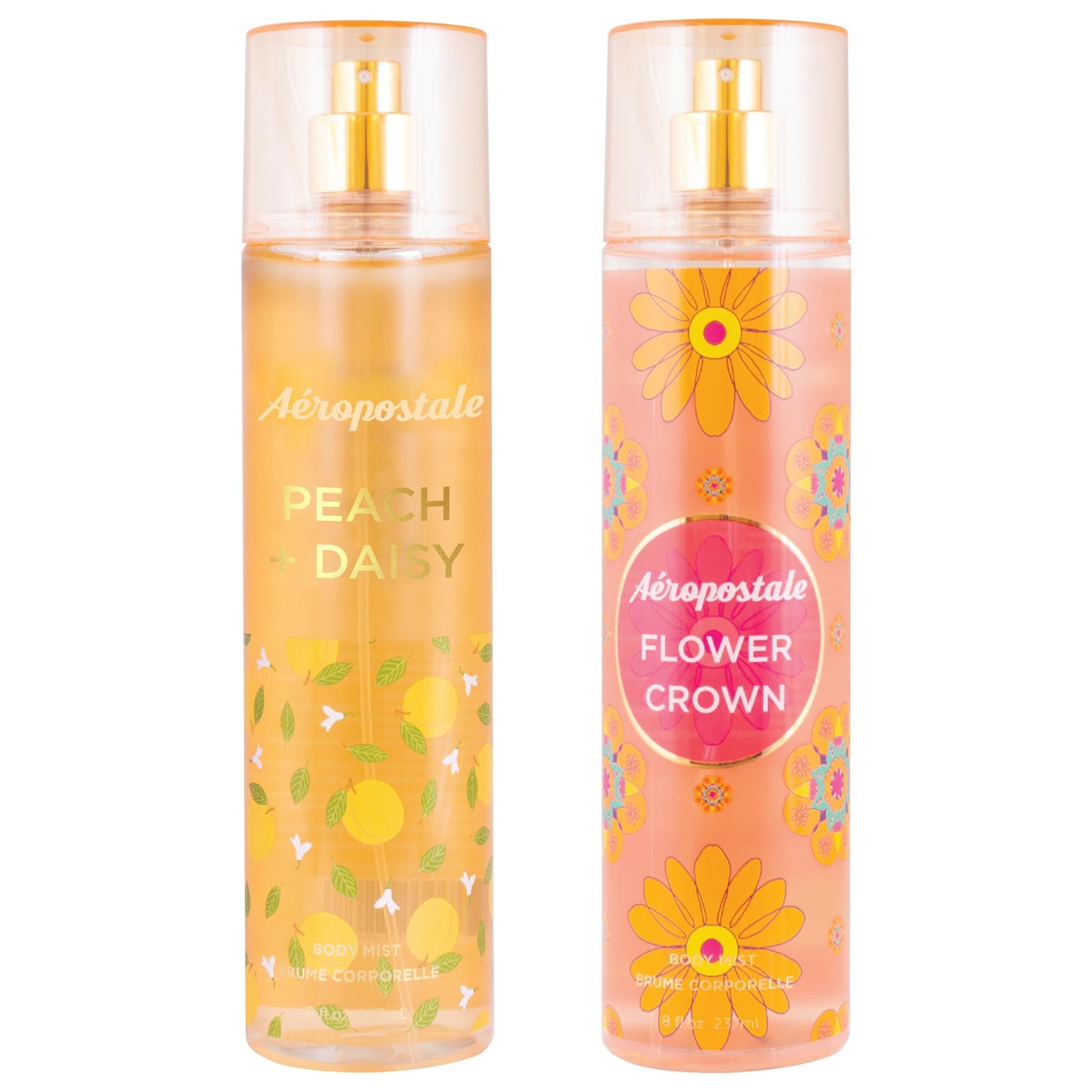 Aeropostale Peach Daisy + Flower Crown 8 Fl. Oz. Body Mists BOGO 50 OFF