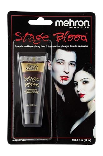 Mehron Makeup Stage Blood (.5 Ounce) (Bright Arterial)