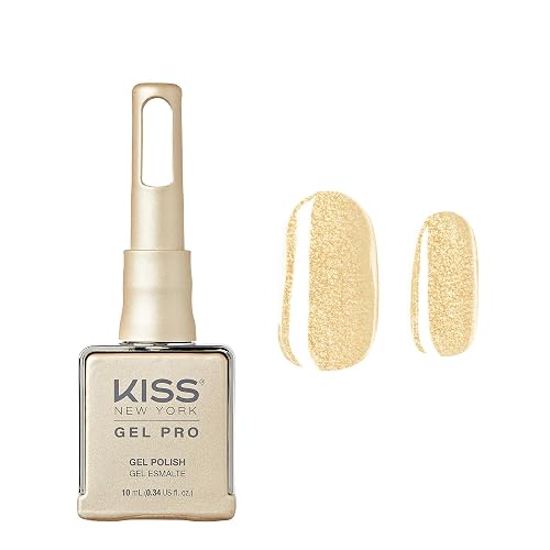 KISS NEW YORK Gel Nail Polish Soak Off UV LED Gel Polish 10mL Nail Art Salon Manicure DIY HEMA FREE, TPO FREE (Cream of the Crop) Beauty & Personal Care Kiss