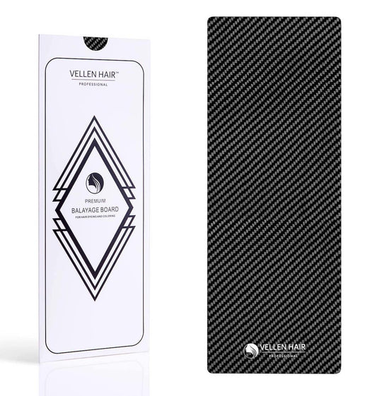 VELLEN HAIR Professional Carbon Fiber Foil/Balayage Board, Extra Light Hair Color board (Black, 5.1" x 13.8" inch)