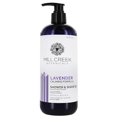 Mill Creek Lavender 2-In-1 Shower & Shave Gel, Parabens Free, 14 Fluid Ounces (Pack Of 3)