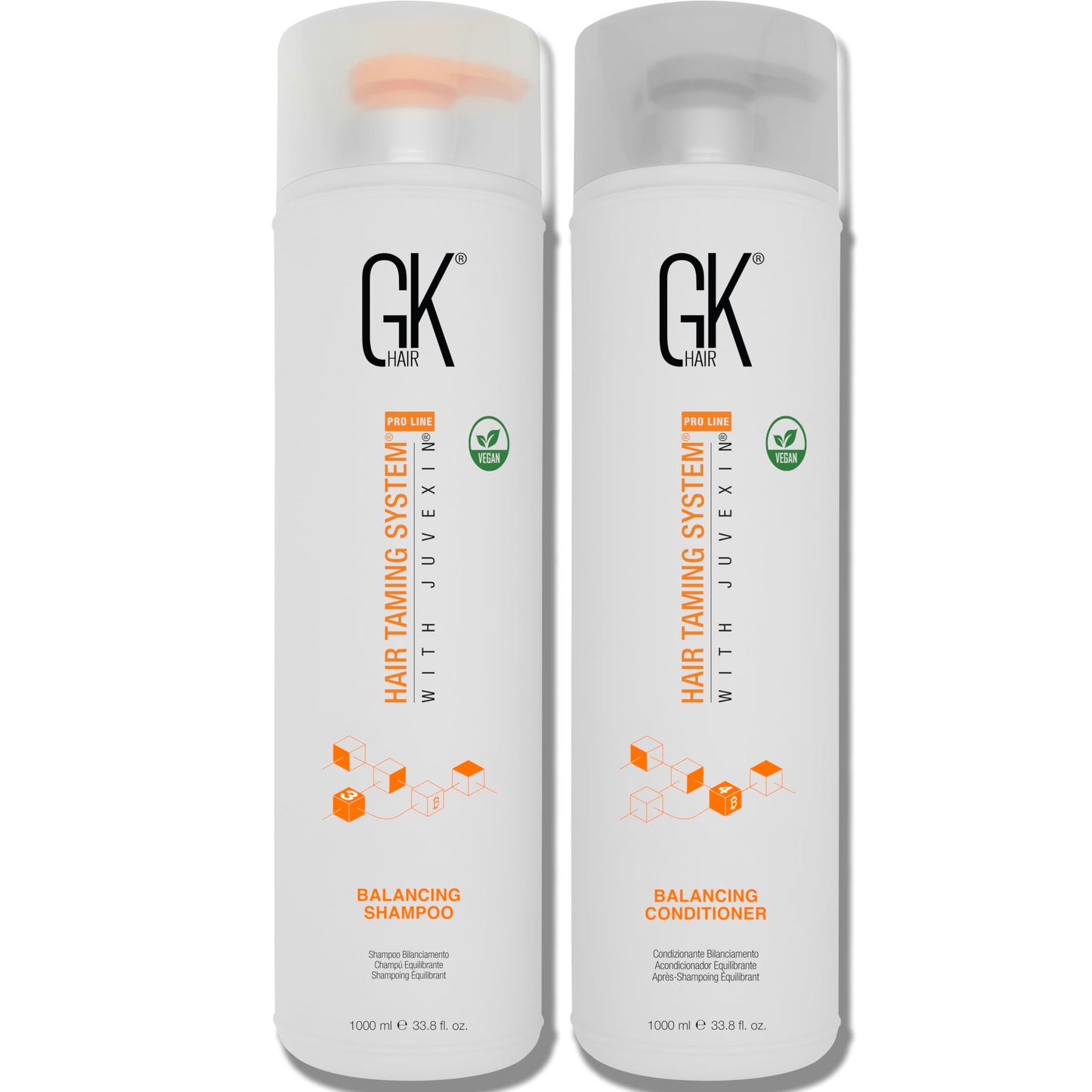 GK HAIR - Balancing Shampoo and Conditioner Set for Oily Hair, Clarifying & Refreshing Formula with Gentle Fragrance, Sulfate-Free, 72-Hour Freshness