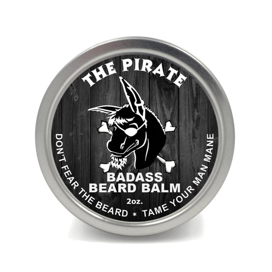 Badass Beard Care Beard Balm - The Pirate Scent, 2 Ounce - All Natural Ingredients, Keeps Beard and Mustache Full, Soft and Healthy, Reduce Itchy Beauty and Personal Care Badass Beard Care