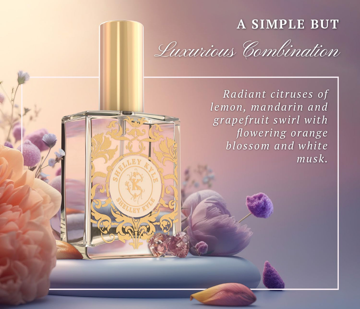 Shelley Kyle Signature Luxurious Perfume, Combination of Crushed Violet Leaves, Freesia and Lemon Zest, Perfect for Any Occasion, 60ml Beauty & Personal Care Shelley Kyle