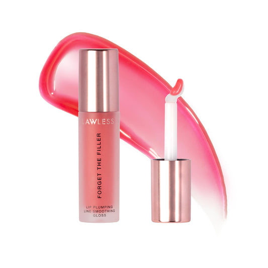 Lawless Forget the Filler Lip Plumping Line Smoothing Gloss - Cherry Vanilla - Premium Volumizing Lip Gloss with Natural Ingredients Designed to Beauty & Personal Care Lawless
