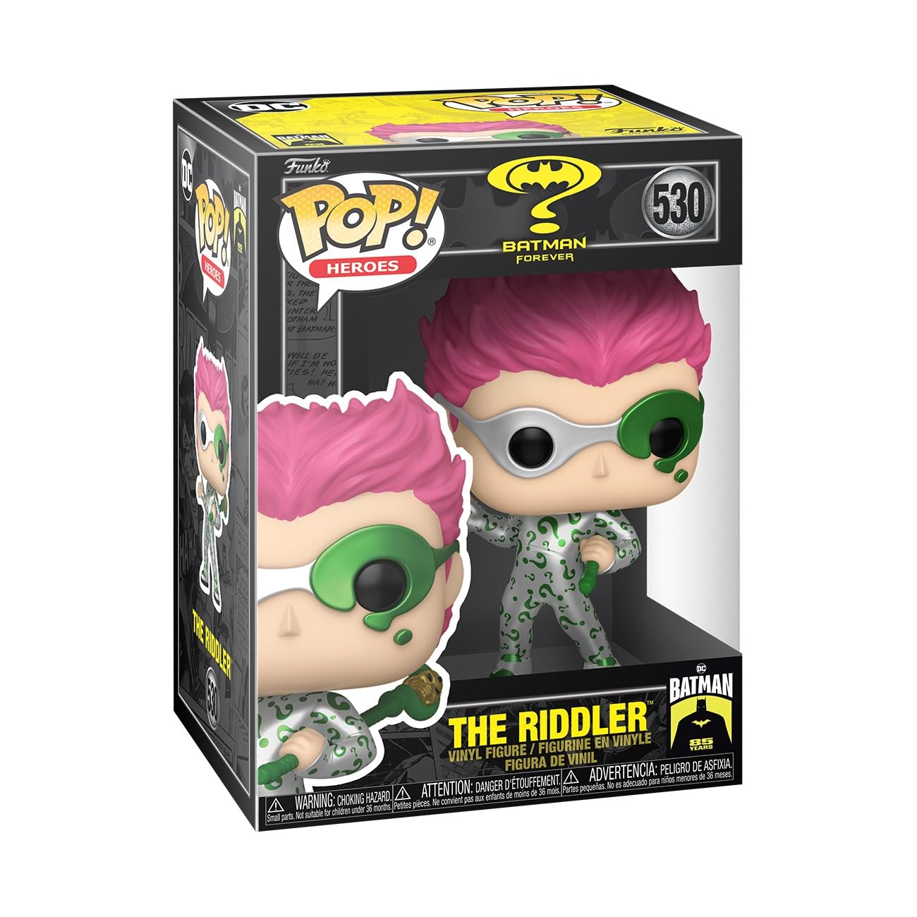 Funko POP Movies: Batman Forever - The Riddler - Metallic - Batman - Collectable Vinyl Figure - Gift Idea - Official Merchandise - for Kids & Adults…