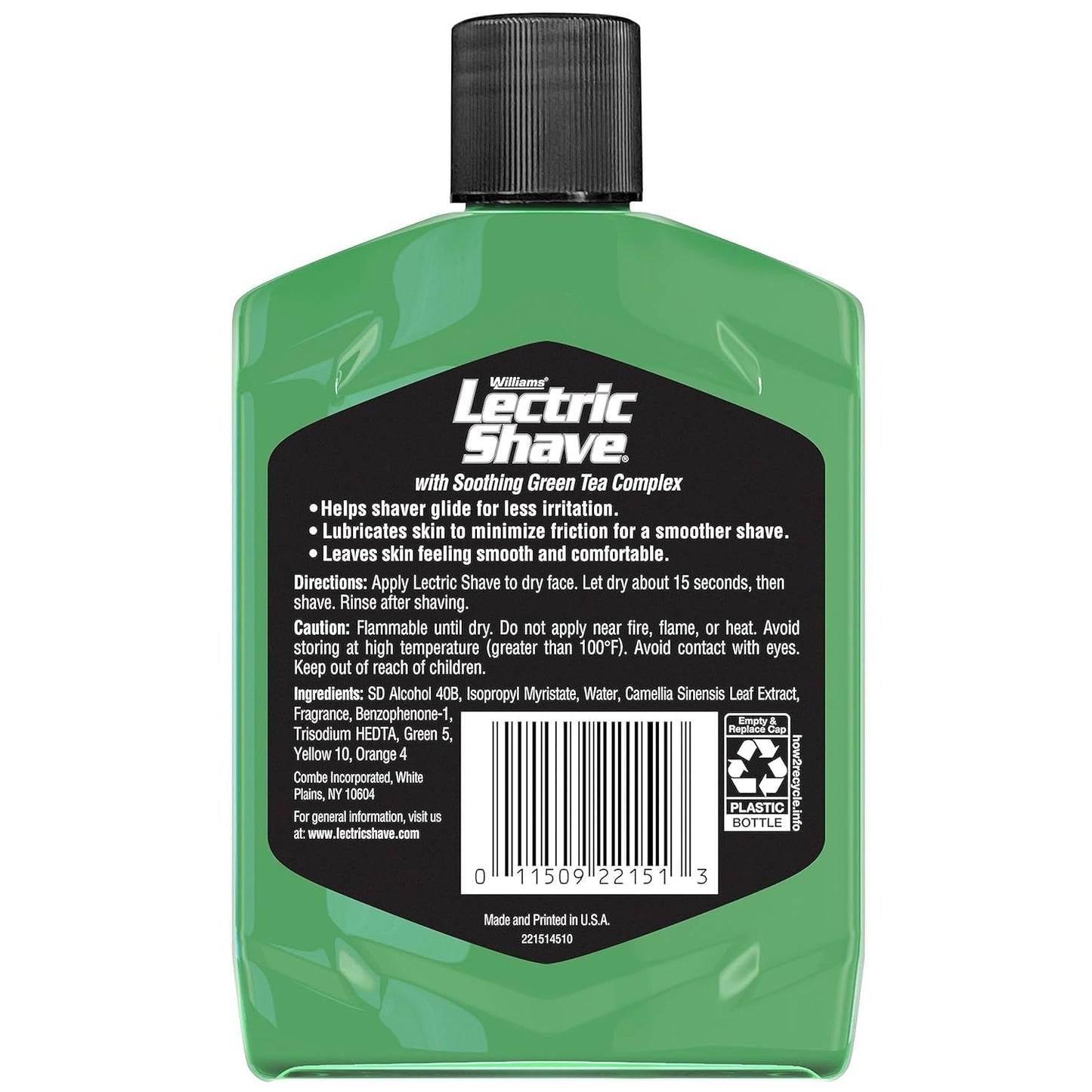 Williams Lectric Shave, Electric Razor Pre-Shave, 7 Ounce (Pack of 2) Beauty and Personal Care Williams