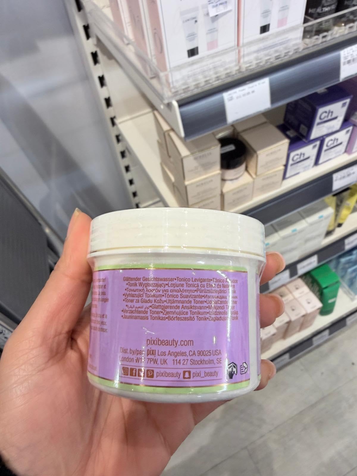 Pixi Vitamin-C Tonic to-Go, Brightening & Toning, Containing Vitamin-C & Probiotics, Boosting Skin Luminosity, Alcohol-Free Daily Balancing Toner Pads