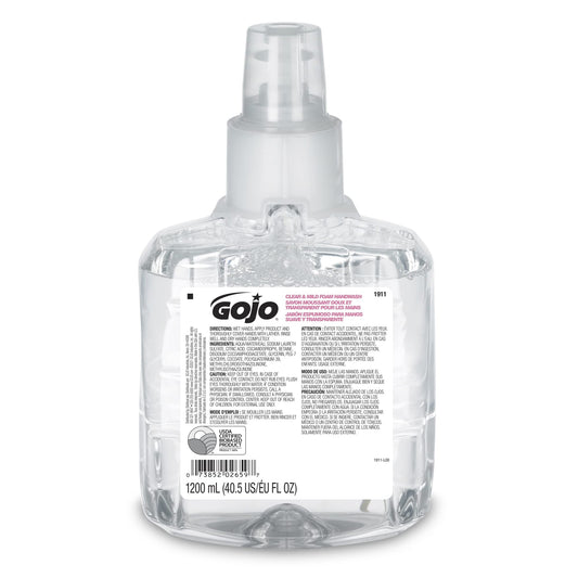 GOJO® Clear & Mild Foam Handwash, 1200 mL