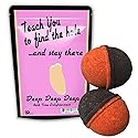 Find the Hole Bath Bombs - XL Black and Red Fizzers for Adults - Handcrafted, Made in America, 2 Count