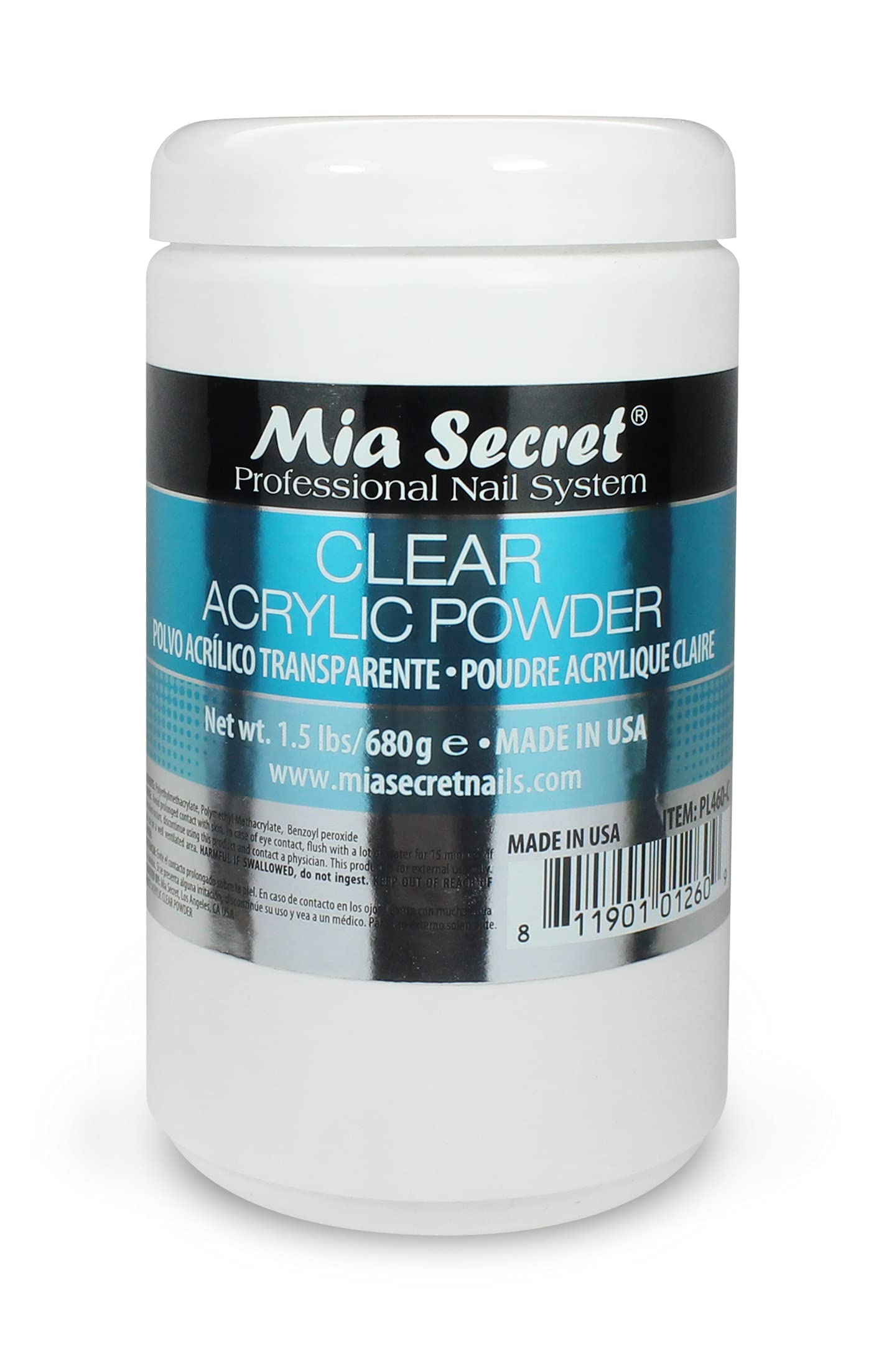 Mia Secret Clear Acrylic Powder (24oz) Beauty & Personal Care Mia Secret