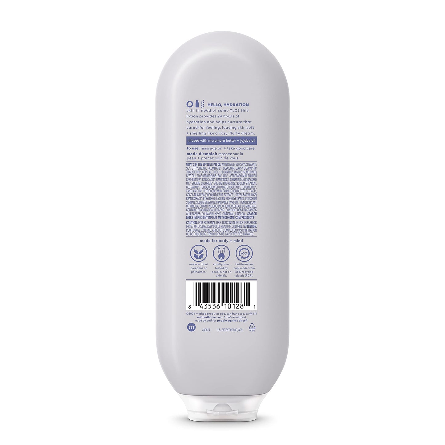 Method Daily Lotion, Simply Nourish, Moisturizer for 24 Hours of Hydration, 13.5 fl oz (Pack of 1)