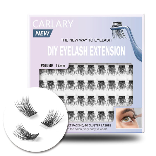 Lash Clusters, DIY Eyelash Extension, Reusable Volume Individual Lashes, Wispy Fluffy Artificial Natural Look for Cluster Lashes, C Curl Lashes Pack