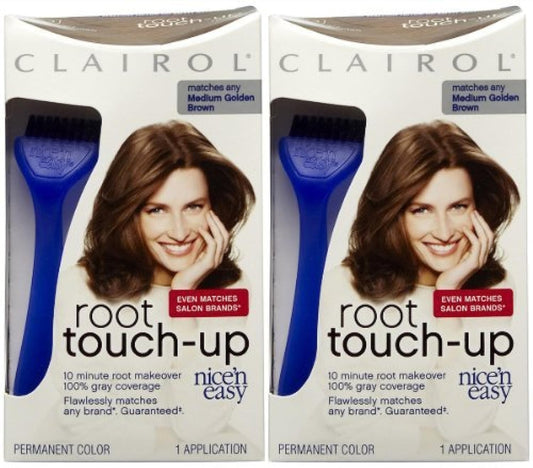 Clairol Nice n Easy Touch, Up, 005G, Medium Golden Brown, 2 pk