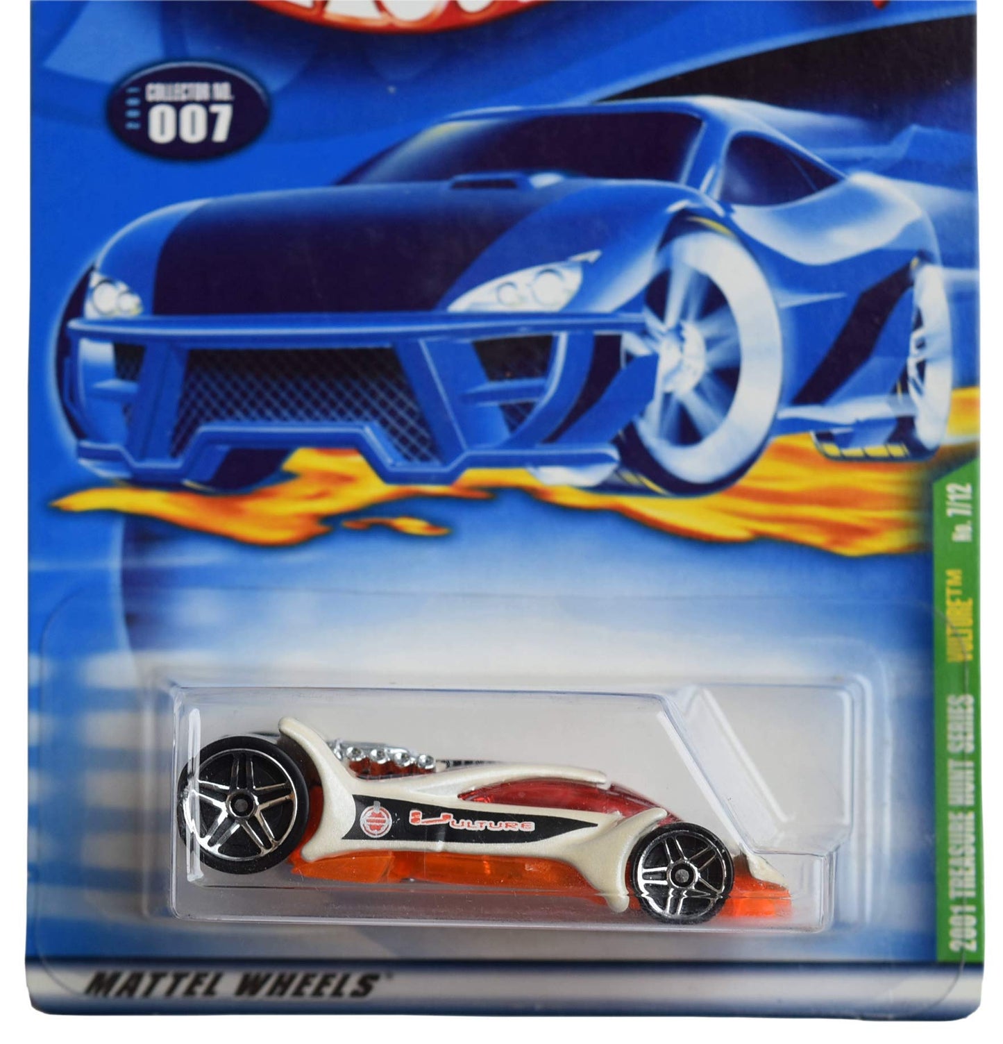 Hot Wheels 2001 Treasure Hunt Series [white/orange] Vulture #7/12