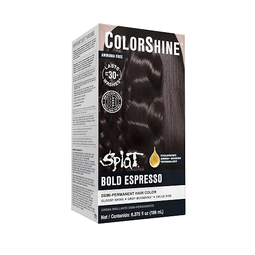 Splat ColorShine Demi-Permanent Hair Color, Bold Espresso
