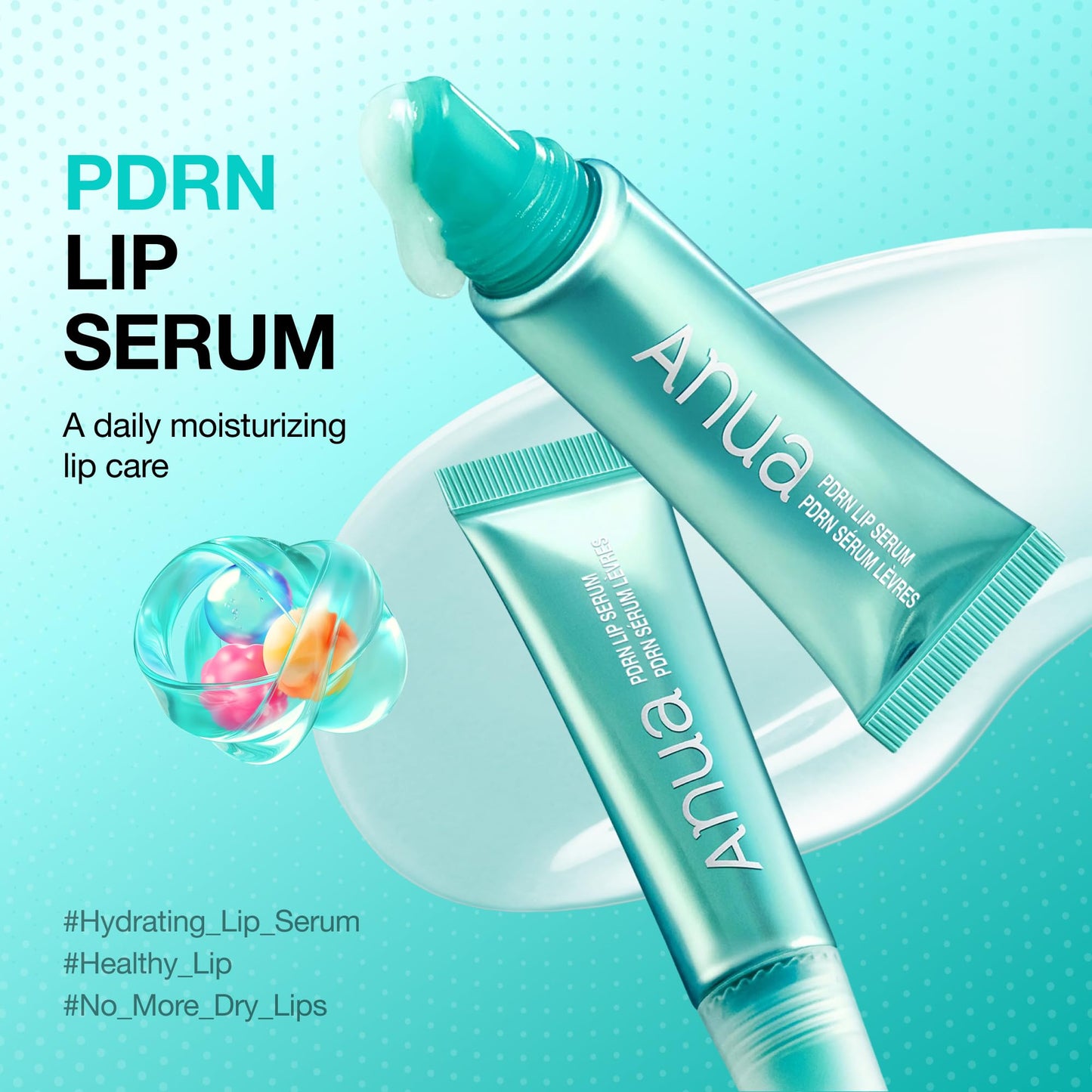 Anua PDRN Lip Serum, Long-lasting Hydration for Dry, Cracked Lips, Non-Sticky Moisturizing Lip Care with Salmon DNA, Hyaluronic Acid & Collagen Beauty and Personal Care ANUA