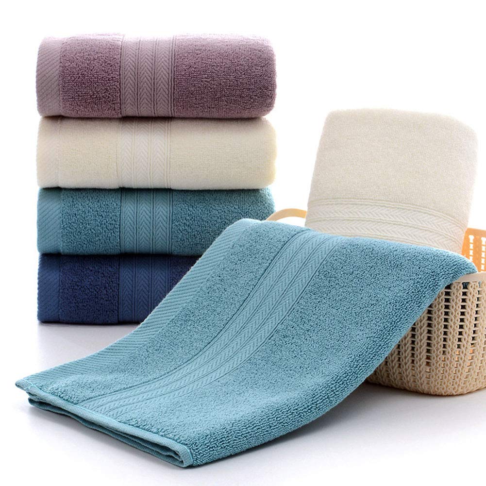 Tian Home Ultra Absorbent & Soft Cotton Hand Towels(4-Pack,14x29inch) for Bath, Hand, Face, Gym and Spa