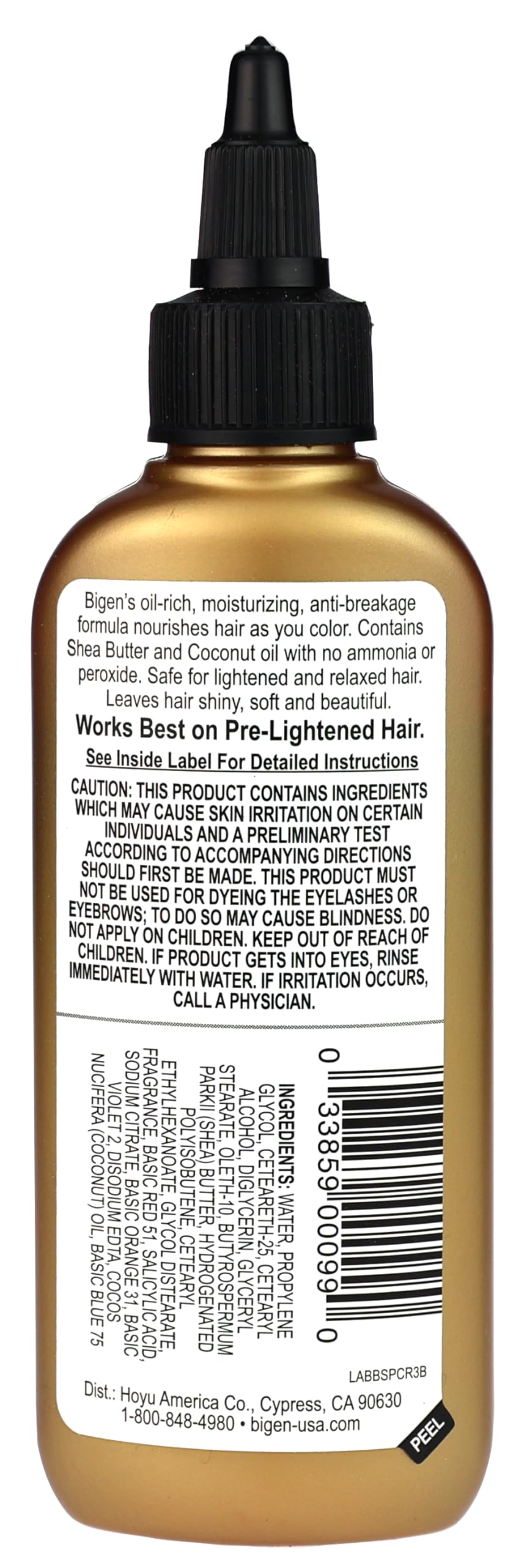 Bigen Semi-Permanent Haircolor #Cr3 Crimson 3 Ounce (88ml)