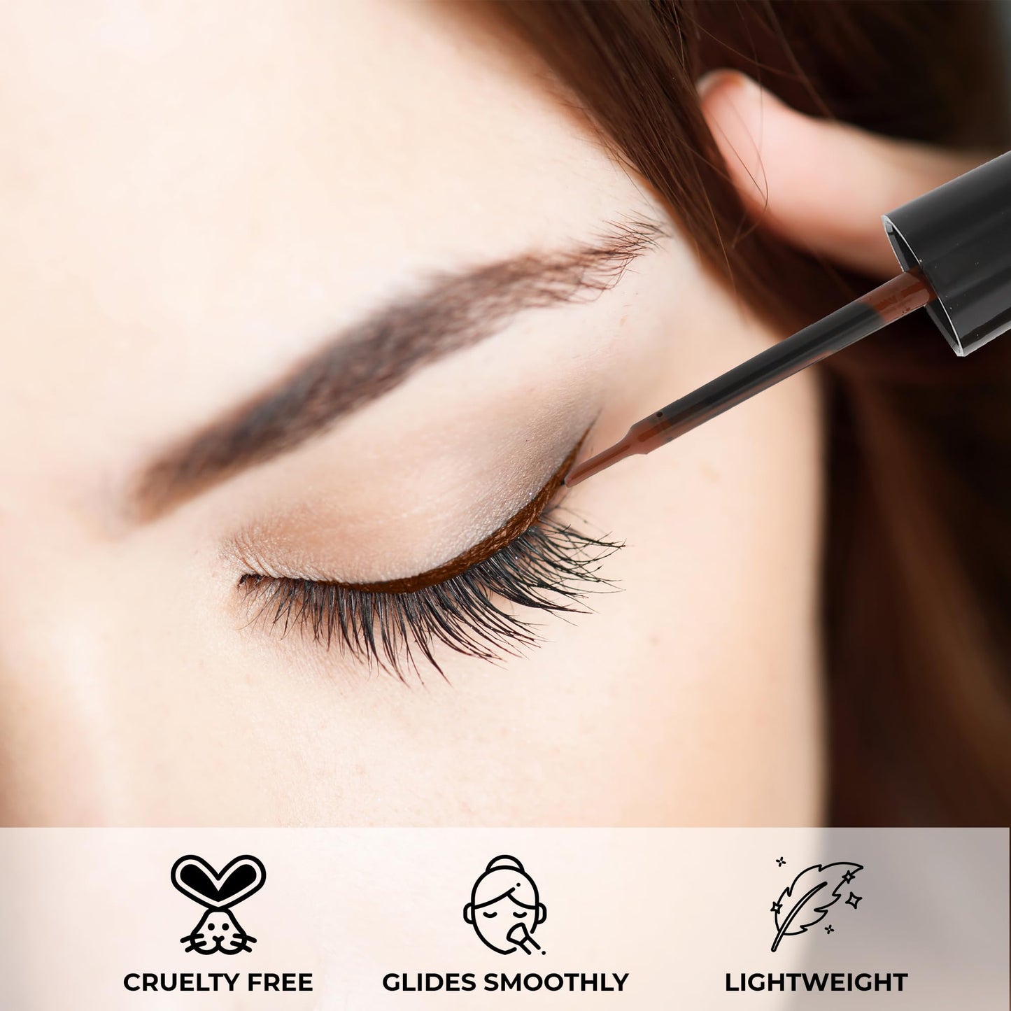 Profusion Cosmetics Everlasting Waterproof Liquid Eyeliner - Pro-Control Brush for Bold Definition, Long-Wearing Smudge-Resistant Vegan…