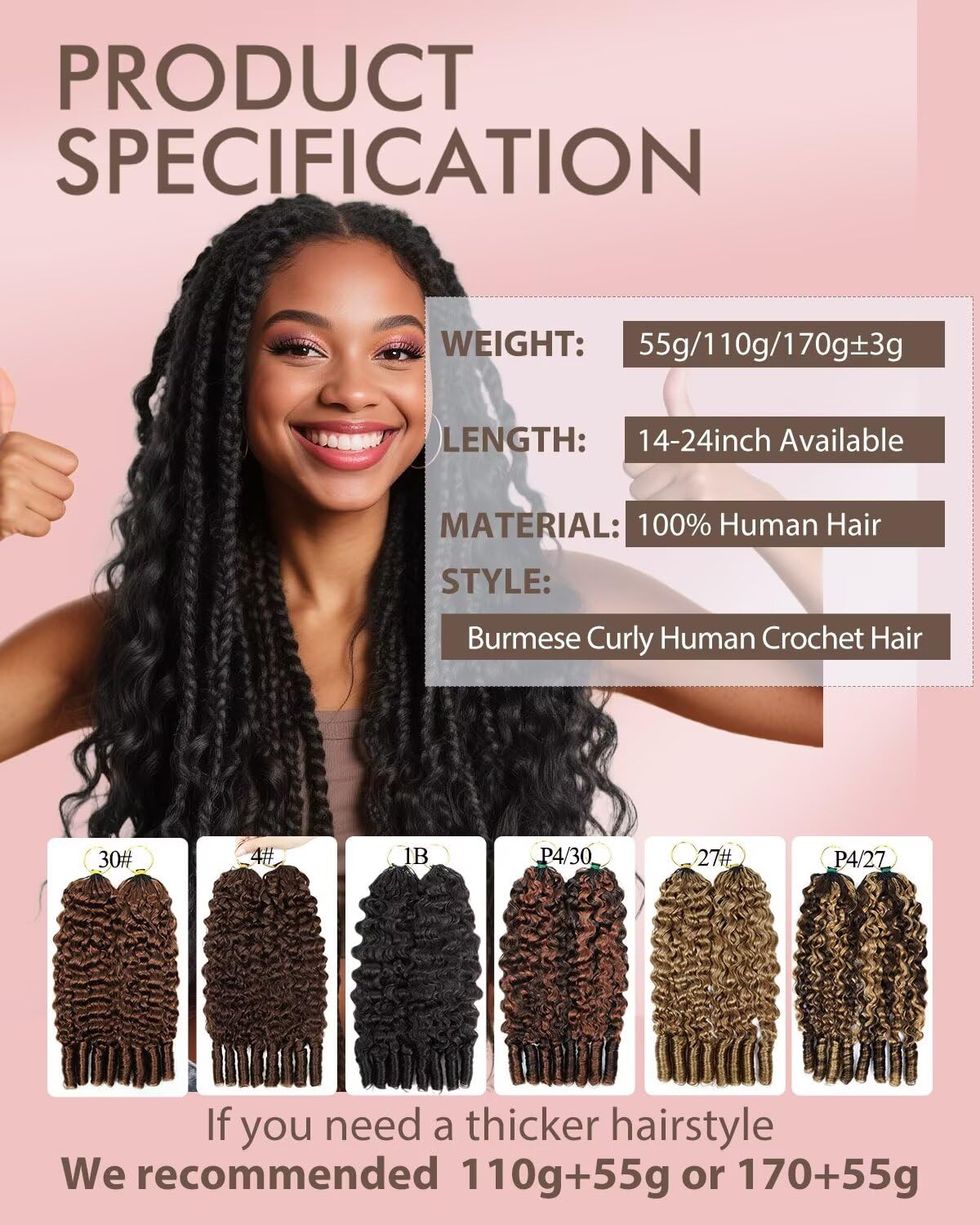 12A 99J Burgundy Red Human Crochet Hair for Boho Braids 5 Bundles 14 Inch 160g Deep Wave Braiding Hair for Bohemian Knotless Braids 100% Unprocessed Beauty and Personal Care VDZ