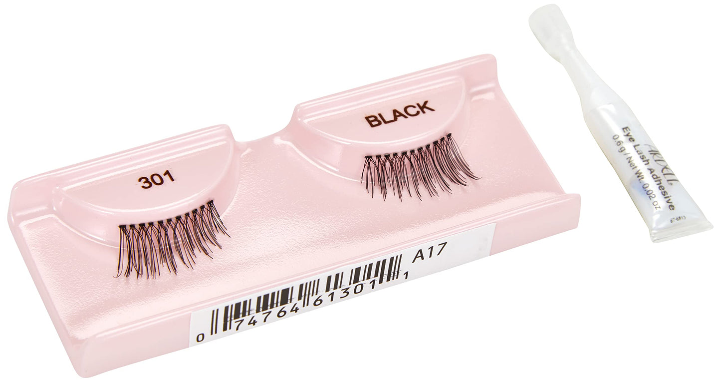 Andrea Strip Lashes, Accent Lash #301, (61301) 1 Pair (Pack of 4)