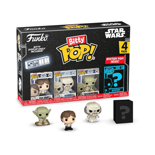 Funko Pop Bitty: Star Wars - Han Solo, Wampa, Dagobah Yoda, & Mystery Chase Figure - (Styles May Vary) and A Surprise Mystery Mini Figure - 0.9 Inch…