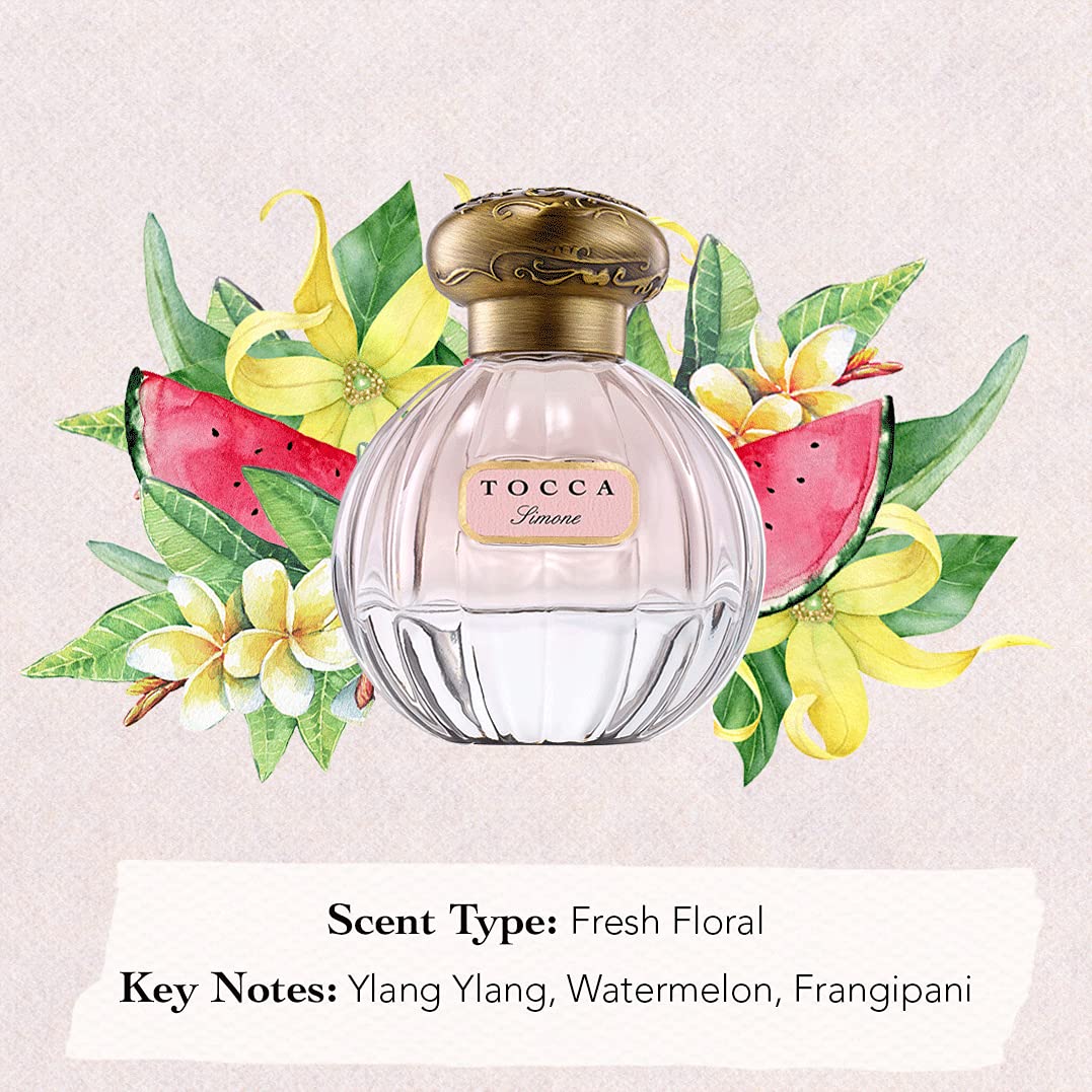 Tocca Simone Women's Perfume, 1.7oz (50 ml) - Fresh Floral - Breezy, Sparkling, Radiant Fragrance