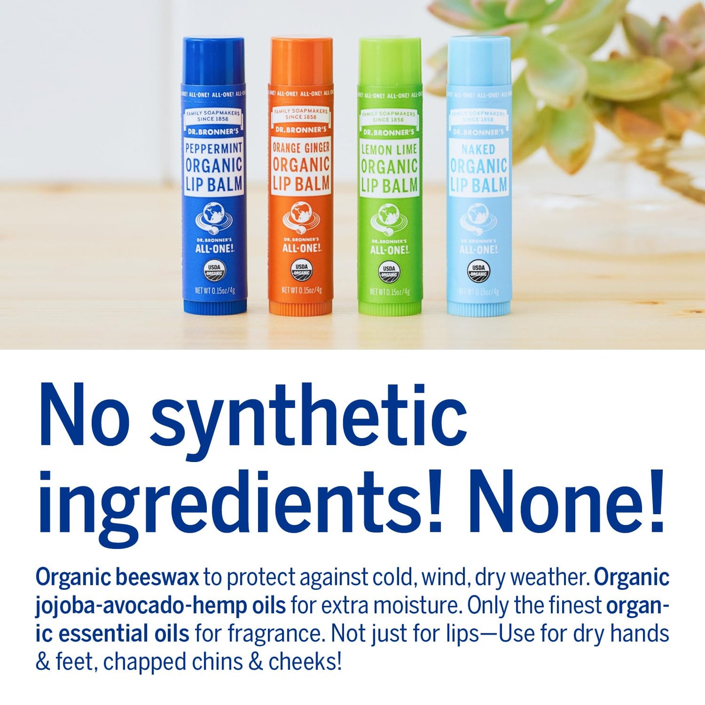 Dr. Bronners Lemon Lime Lip Balm, 4 GR