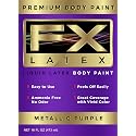 Liquid Latex - Face and Body Paint, Ammonia Free, Easy On and Off, Cosplay Makeup, Create Professional Monster, Zombie Arts 16 Oz (Metallic Purple)