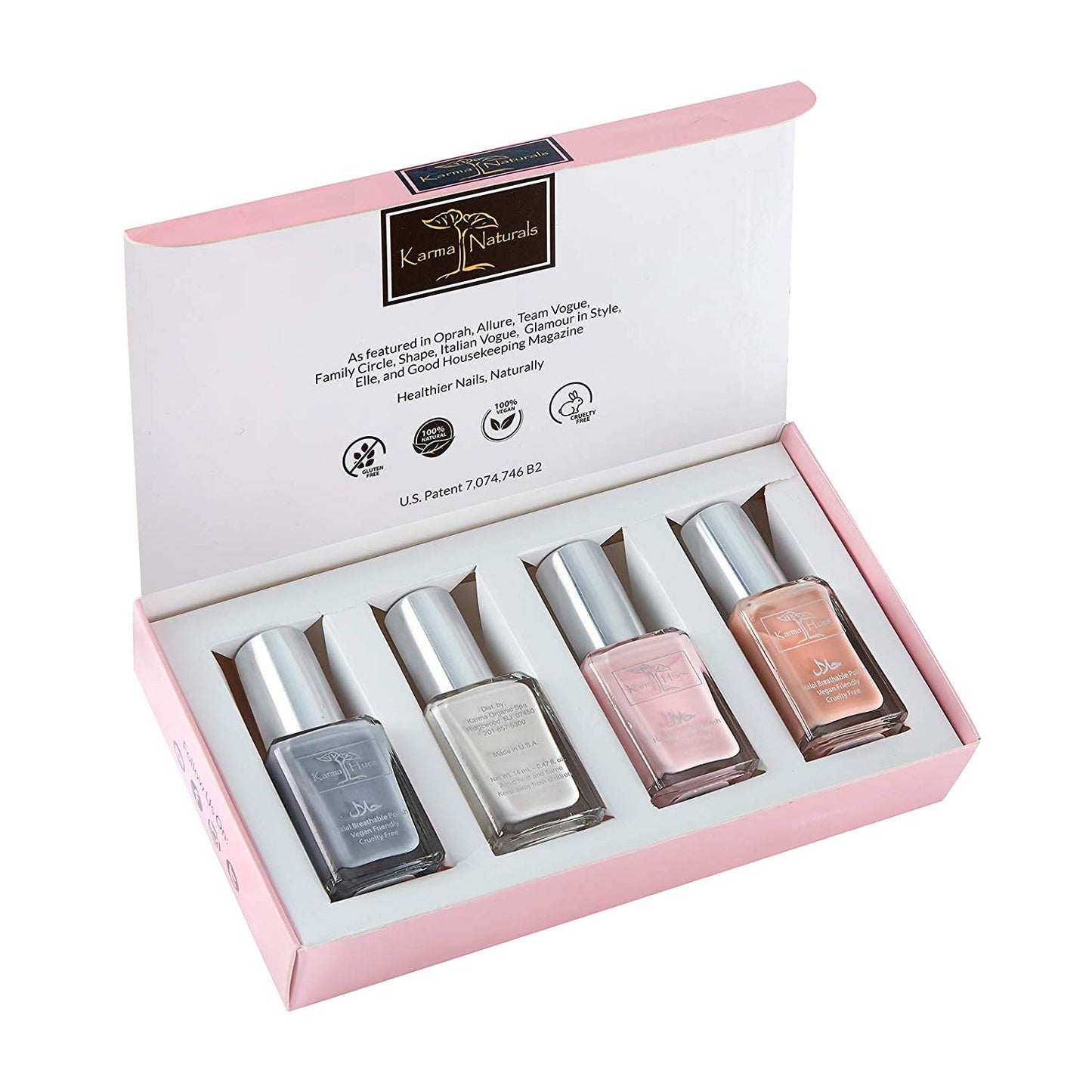 karma organic Beautiful Halal Nail Polish Set- Non-Toxic Nail Art, Vegan and Cruelty-Free Nail Paint Beauty & Personal Care karma organic