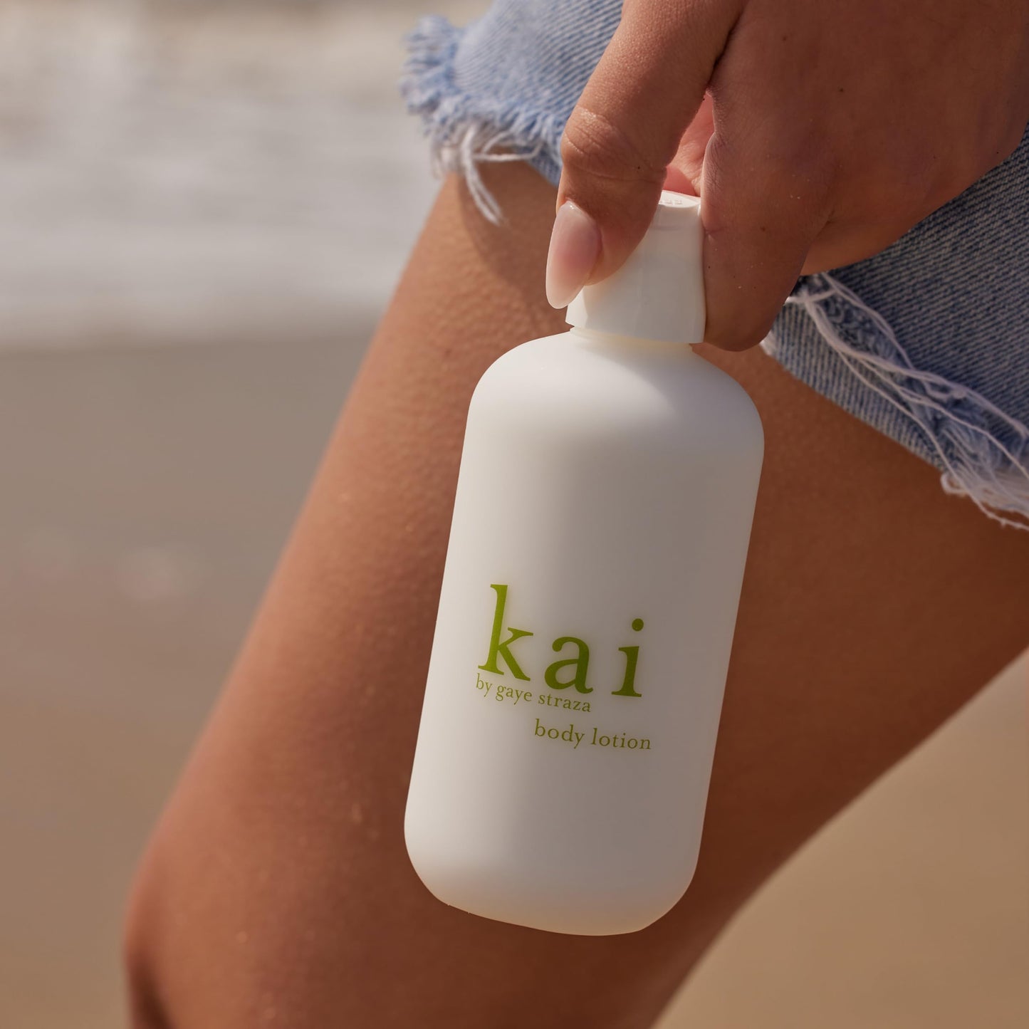 kai body lotion - a nourishing shea butter body lotion scented with fresh & light gardenia wrapped in white exotics, 8 oz | supple, glowing skin