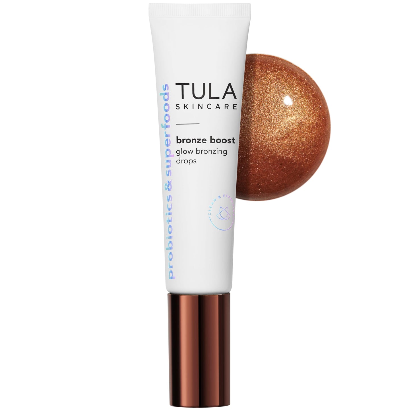 TULA Skin Care Bronze Boost Glow Bronzing Drops - Provides Natural Glow, Evens Skin Tone, Plumps and Hydrates Skin, Contains Niacinamide, Hyaluronic