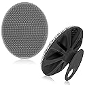 INNERNEED Soft Silicone Body Scrubber Exfoliating Glove Shower Cleansing Brush, SPA Massage Skin Care Tool, for Sensitive and All Kinds of Skin