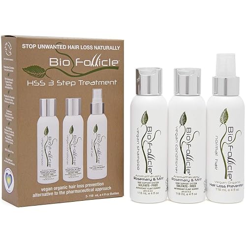 Bio Follicle 3 Step Treatment Package : Includes Shampoo, Conditioner, and Spray