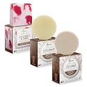 Solid Rice Protein Shampoo, Conditioner and Body Wash Bundle | Shampoo, Conditioner & Wash Bars For Hair and Body w/All Natural Plant Based Essential
