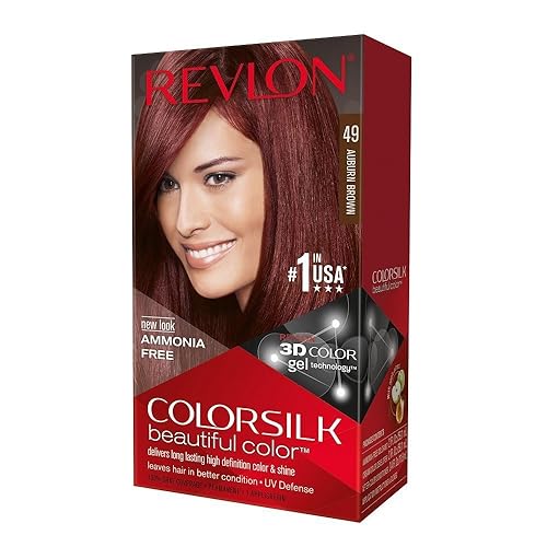 Revlon ColorSilk Hair Color 49 Auburn Brown 1 Each (Pack of 2)