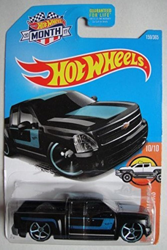 Hot Wheels 2017 HW Hot Trucks Chevy Silverado 159/365, Black