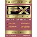 Liquid Latex - Face and Body Paint, Ammonia Free, Easy On and Off, Cosplay Makeup, Create Professional Monster, Zombie Arts 16 Oz (Burgundy)