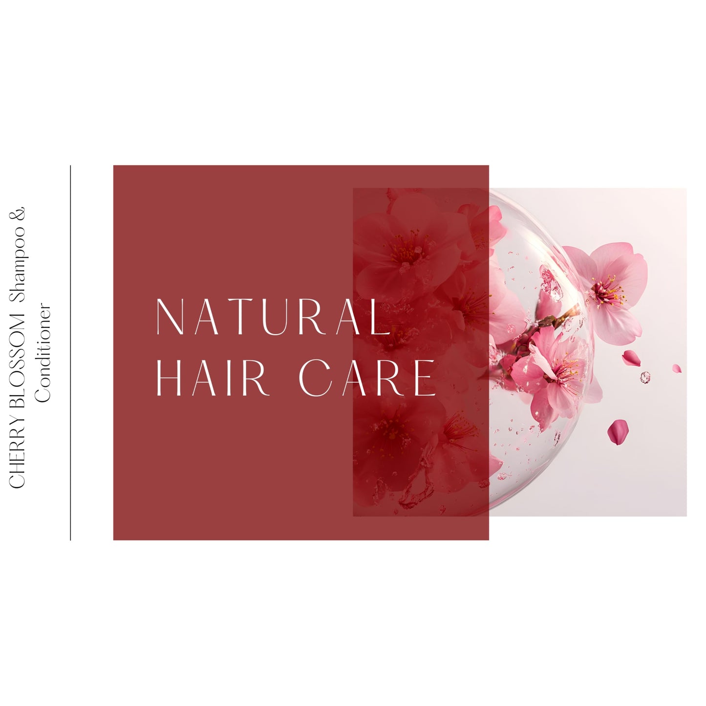 Auctus365 100% Organic Cherry Blossom Shampoo and Conditioner