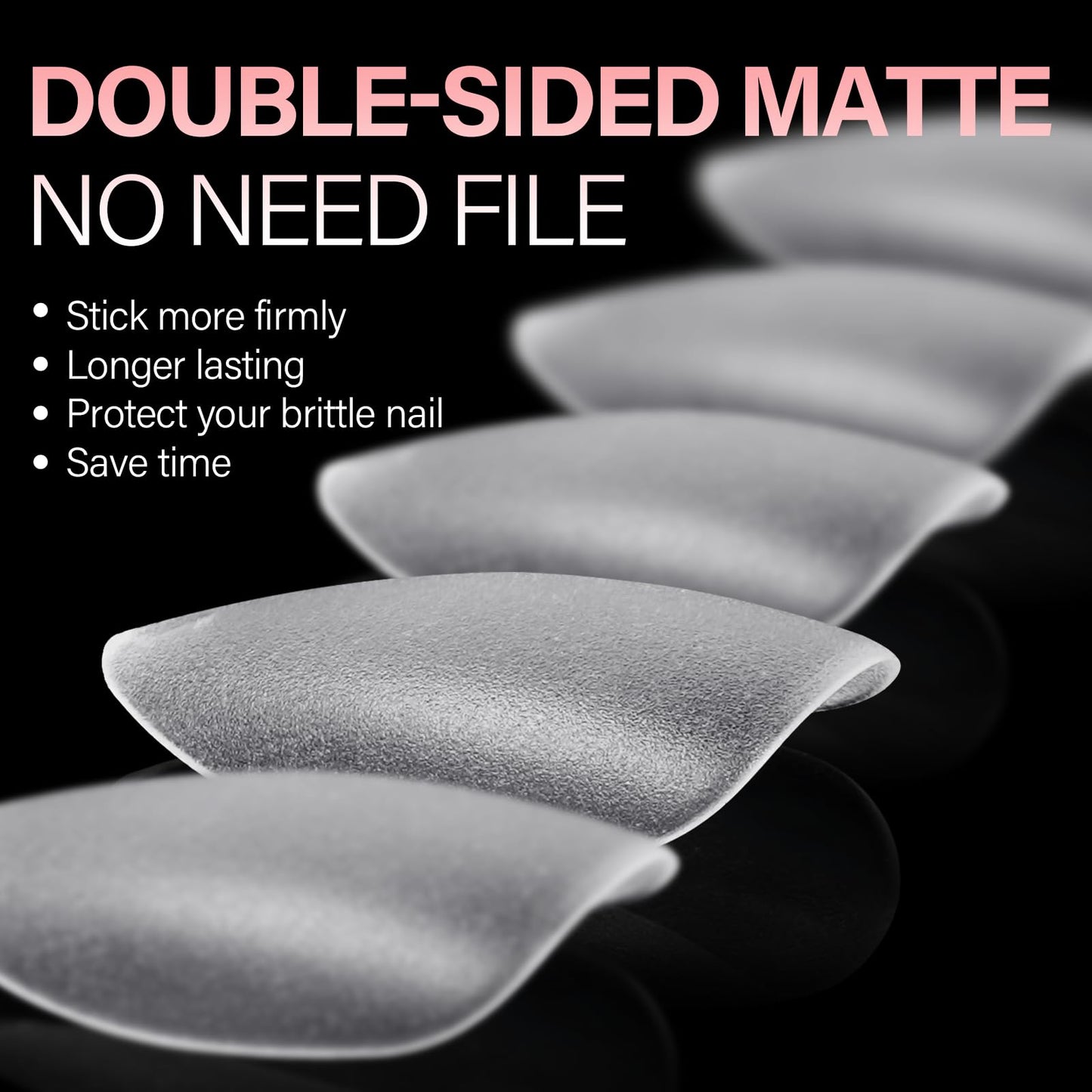 AILLSA Short Almond Nail Tips 450PCS Acrylic Gel Double-sided Matte Beauty and Personal Care AILLSA