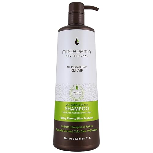 Macadamia Professional Weightless Repair Hair Conditioner - Hydrating Conditioner for Fine, Damaged & Color-Treated Hair, Care Products, Vegan