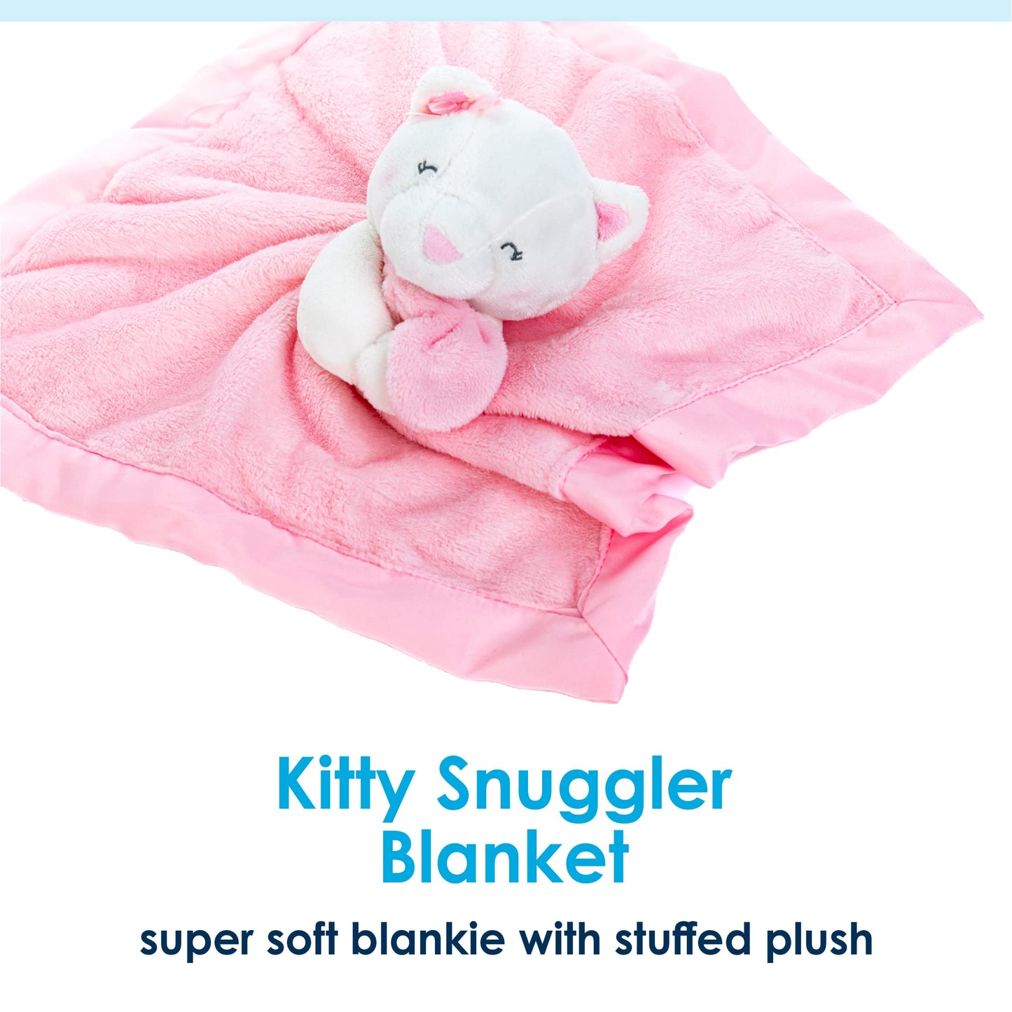 KIDS PREFERRED Carter's Baby Girl's Pink Kitty Cat Lovey Security Blanket