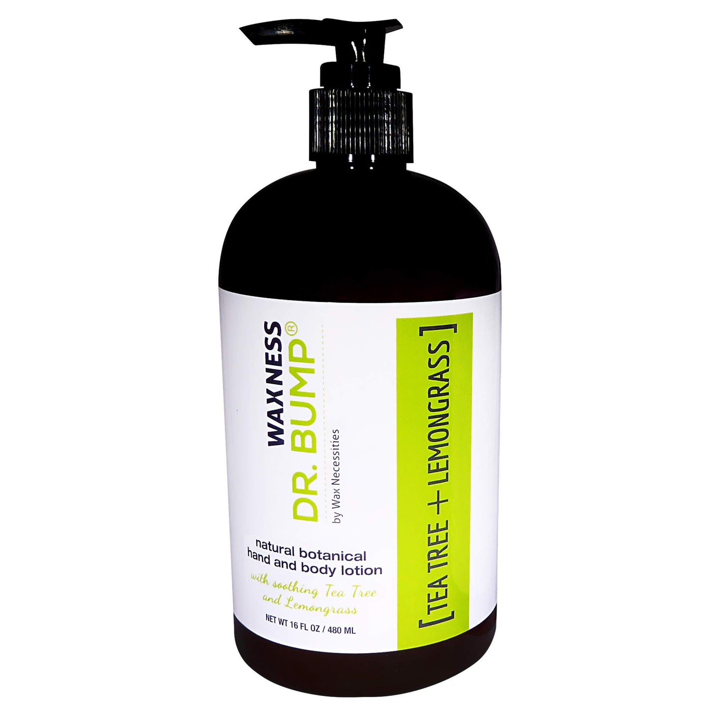 Waxness Dr. Bump Botanical Body Wash & Lotion Kit Tea Tree & Lemongrass 2 x 16 fl oz (480 ml) - Professional Skin Care - Made in USA Beauty & Personal Care Waxness