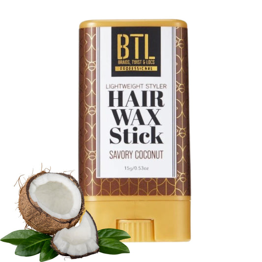 BTL Lightweight Styler Hair Wax Stick - Instant Texturing, Strong Hold, Precision Sculpting for All Hair Styles - Ideal for Braids, Twists, Ponytails