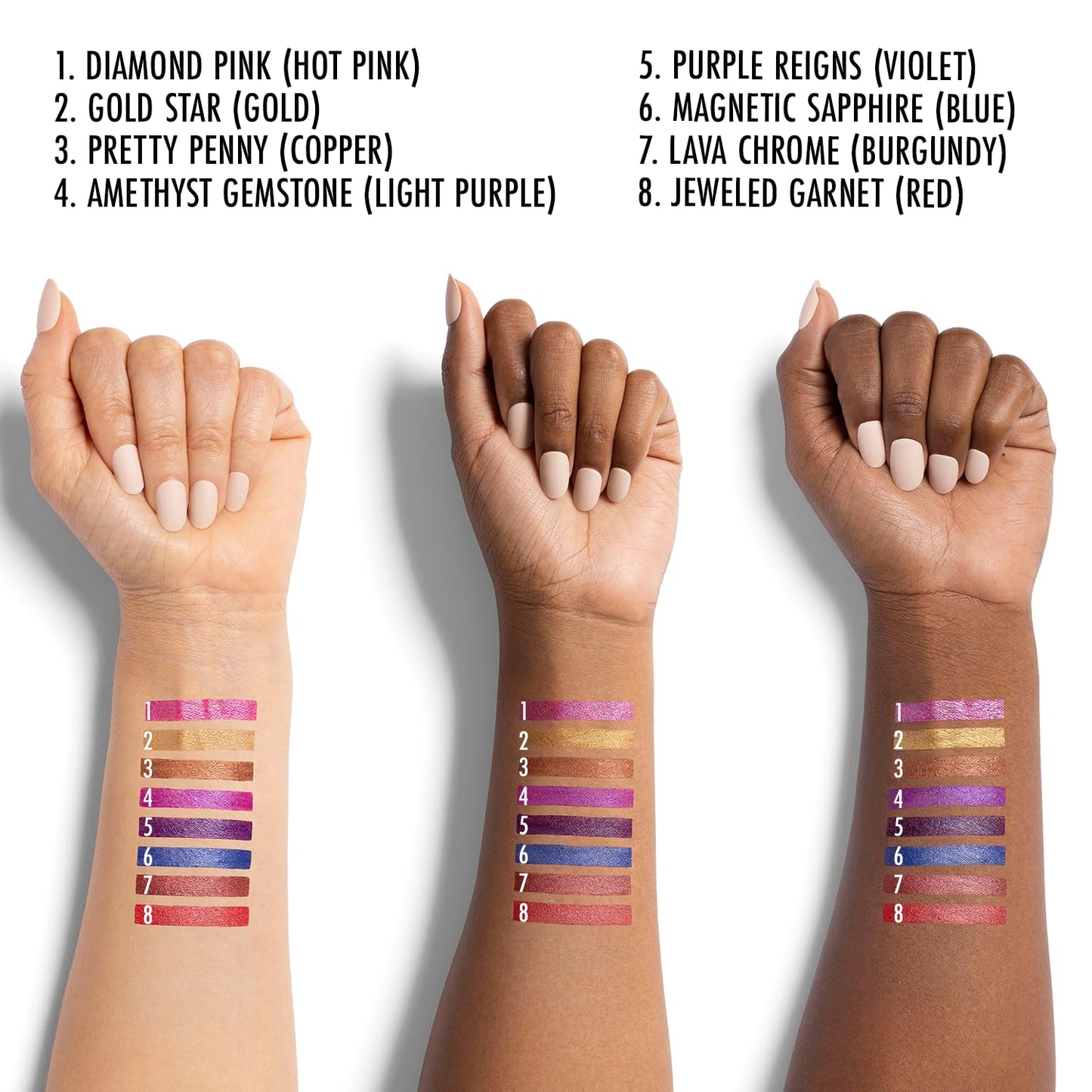 Black Radiance Metalicious Metallic Lipstick Lip Sculptor Lava Chrome (Burgundy)
