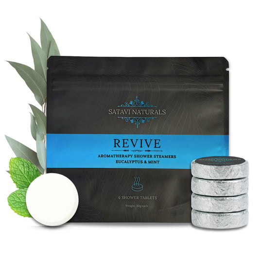 Eucalyptus & Mint Shower Steamers Aromatherapy (6 Pack) - Sinus Relief & Stress Relief Shower Bombs - Natural Essential Oil Spa Tablets, Individually Beauty and Personal Care Satavi Naturals
