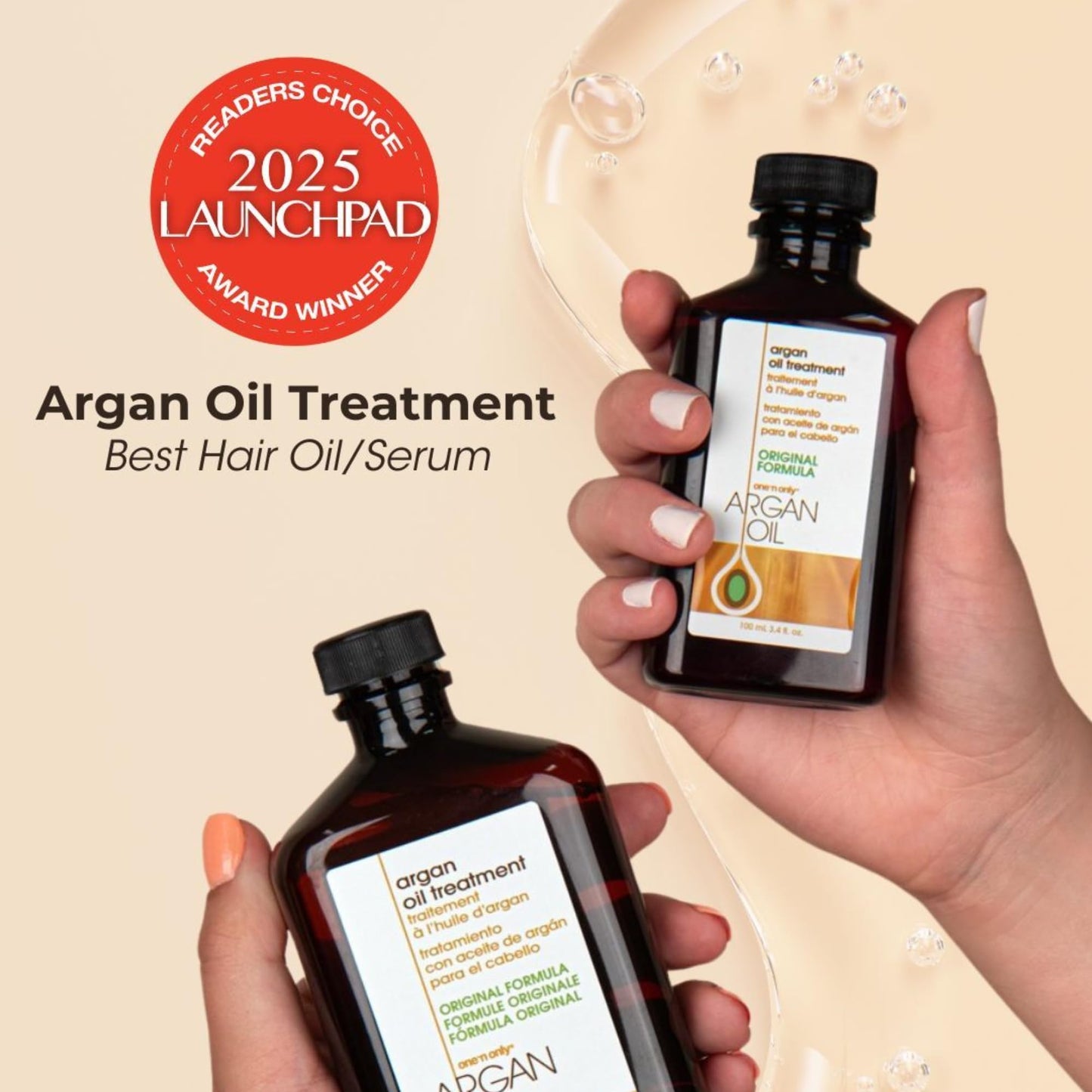 One 'n Only Argan Oil Hair Treatment - Lightweight & Hydrating Hair Oil for Natural, Wigs & Extensions - Shine Enhancing, Heat Protectant & Frizz